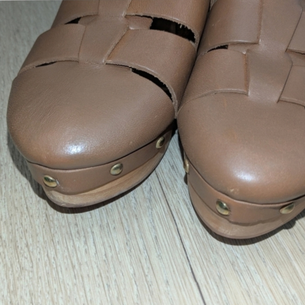 Anthropologie Pilcro Leather Fisherman Clog Sandal - Picture 5 of 10